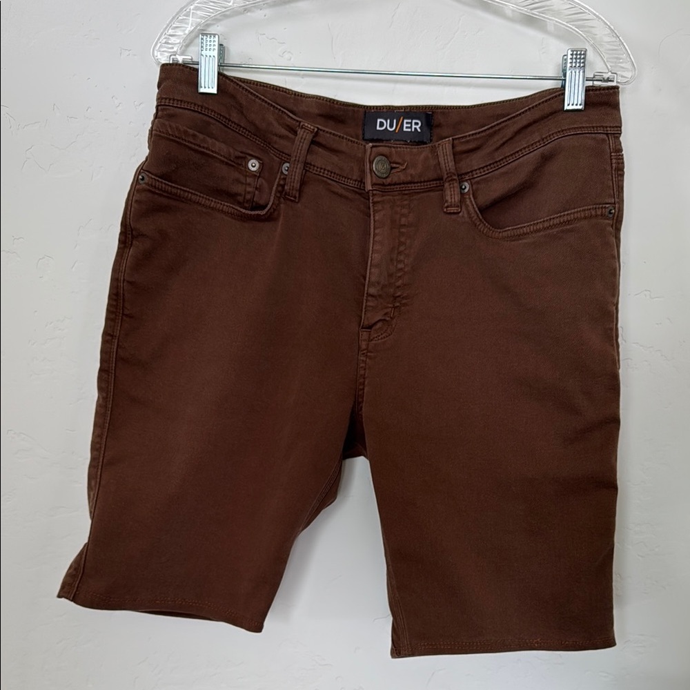 DUER No Sweat Brown Shorts